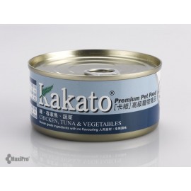 Kakato 雞 + 吞拿魚 + 蔬菜 170g（1罐）
